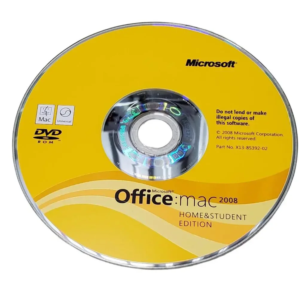Microsoft Office Mac 2008 with Microsoft Expression Media